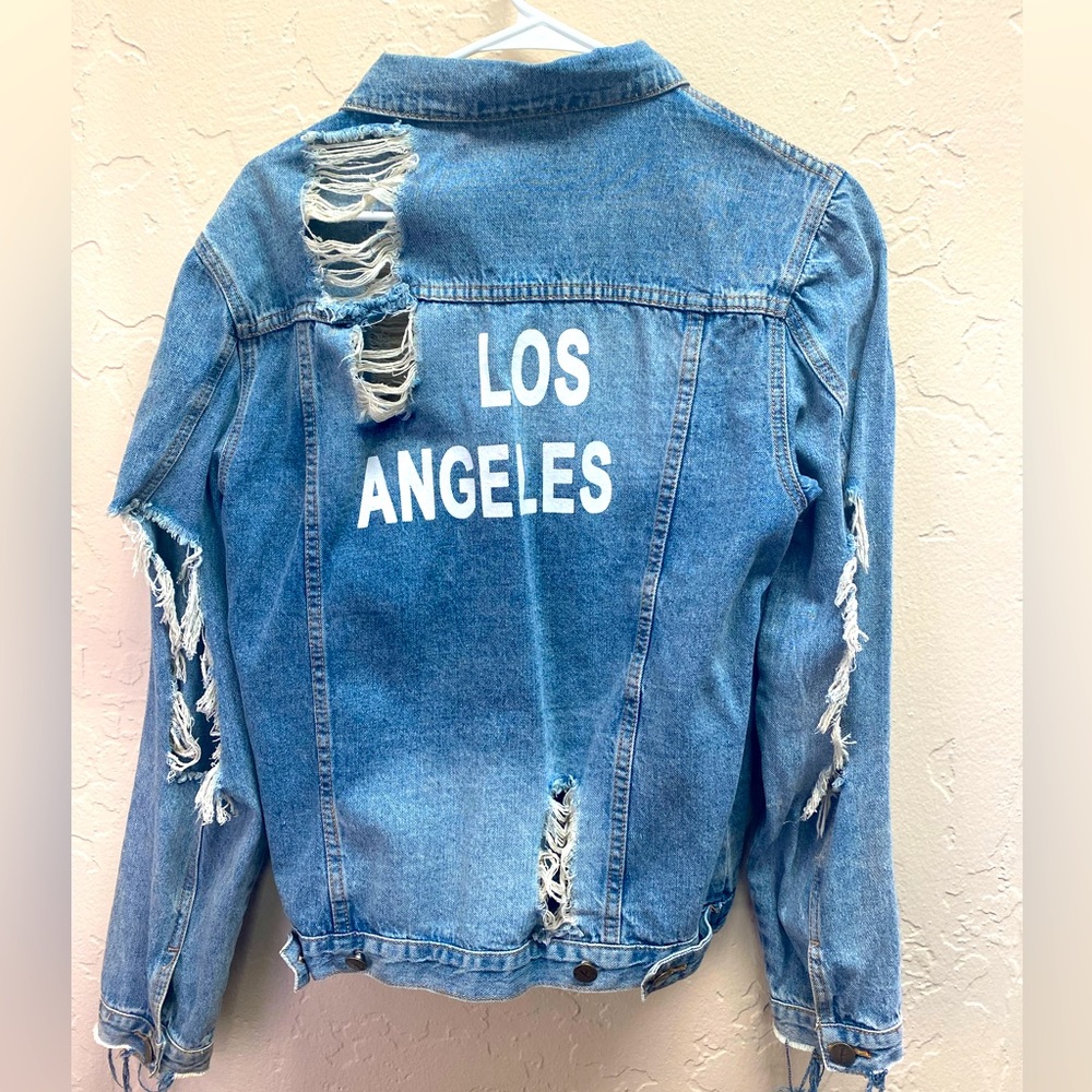 Los Angeles Distressed Denim Jacket